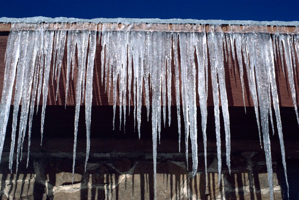 Quick Tip: To prevent ice dams on your roof, keep the temperature in the attic 5 to 10 degrees warmer than the outside temperature by insulating and ventilating your attic.
