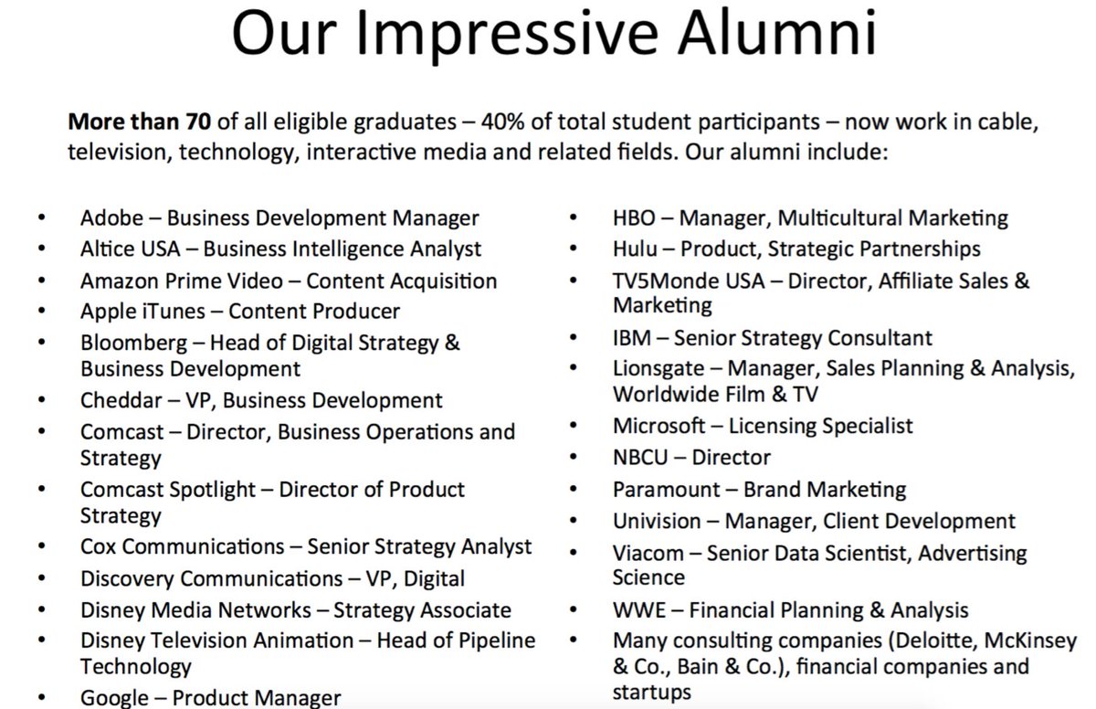 craigwleddy's tweet photo. Happy to see 70+ alumni of #InteractiveLaunchCompetition #MBA case contest working in industry today https://t.co/Fe4Tn70lzE Thanks @NCTAitv @CTAM @scte @ARRIS @comcast @WICTDCBALT & many others https://t.co/KYG3Ft3D2r