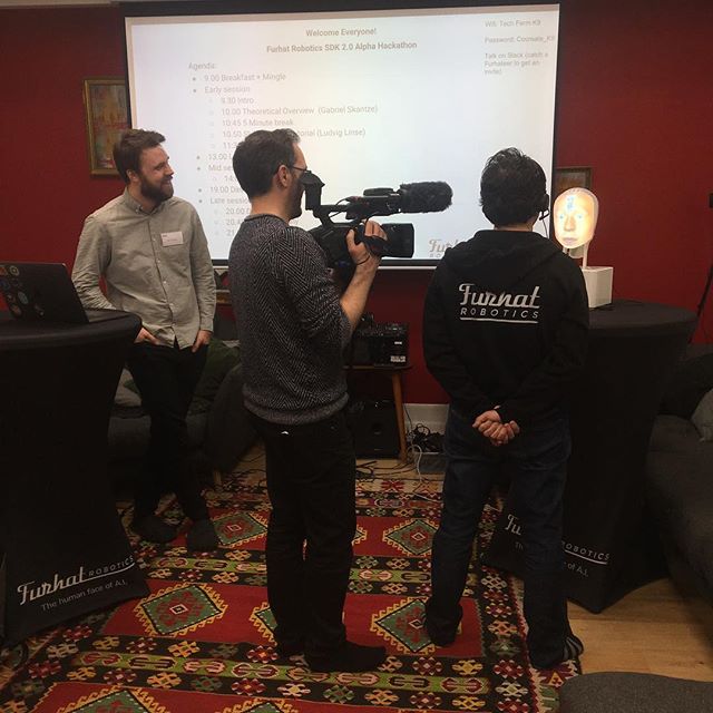 furhatrobotics's tweet image. The #FurhatHackathon continues! Prototyp stepped up with the first demo of the day, showing their awesome skill creation on the new platform #furhatrobotics #FurhatCommunity #AI #socialrobots