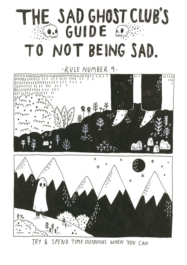 Where do you ghosties like to go when you're feeling blue?
Comic from our Guide To Not Being Sad which is available here - https://t.co/mkbwOfdVAN