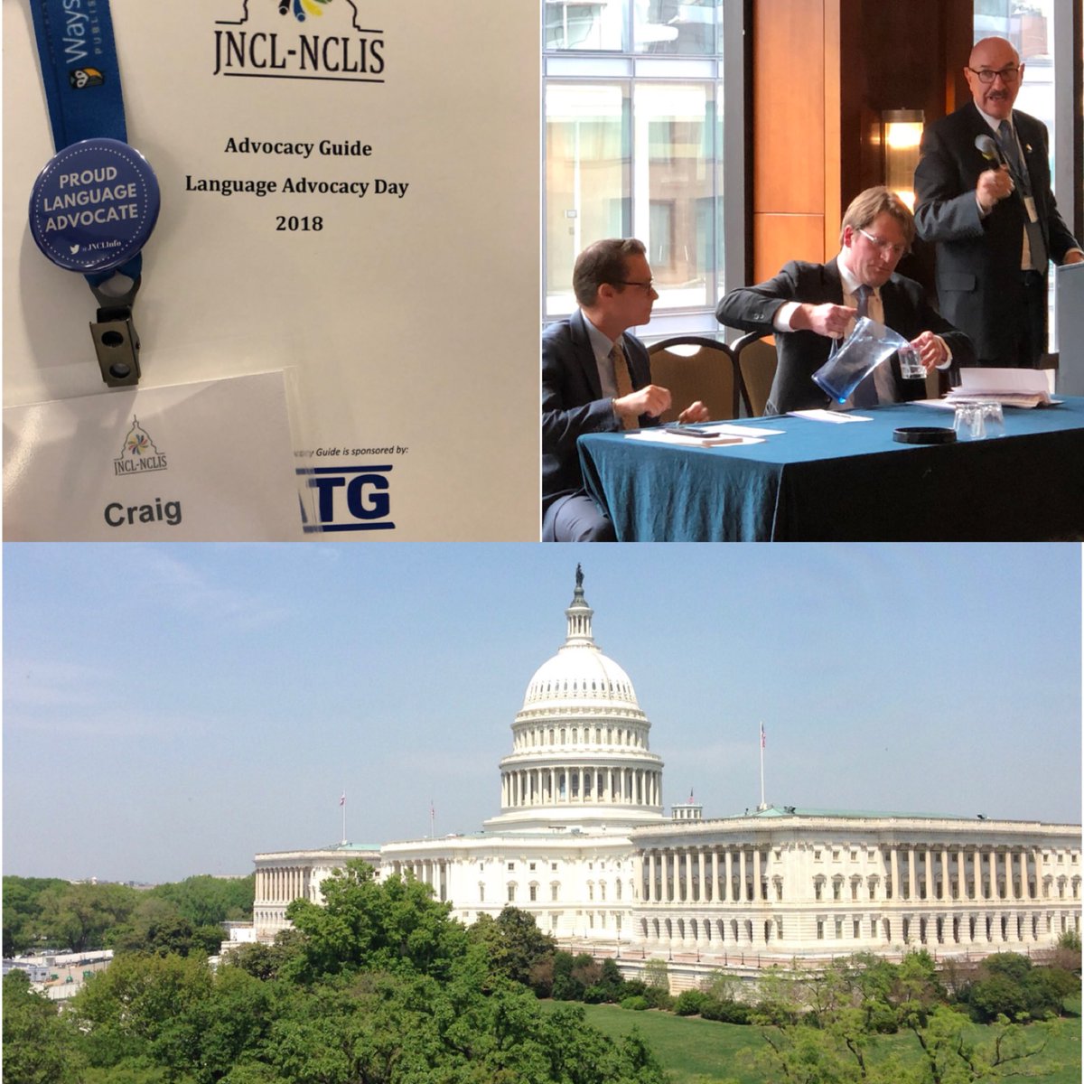 Craig_NYC's tweet photo. Amazing day advocating on behalf of the industry. Honored to be working with so many champions of language. #AdvocacyDay #JNCL18 #lLanguageMatters https://t.co/AFS5Y9Vv5K