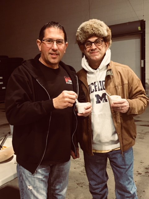 Winner Winner Chili for Breakfast!!!! Congratulations Duane on your big win! (Duane pictured on right with our President/CEO Rod Cooper.)