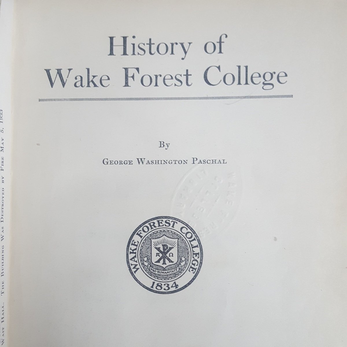 WFUHistory's tweet photo. #NewProfilePic https://t.co/LcunoPpyv5