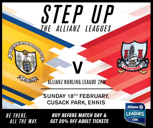 ClareHurlers's tweet photo. Remember to buy your tickets in advance and get a 20% discount.
#BackTheBanner
https://t.co/FxbYKTjDkD