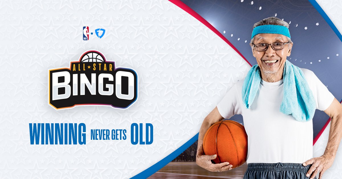 FanDuel's tweet photo. 👆 Get Your Free All-Star #FanDuelBingo Card ➡️ https://t.co/KoZWvM4cWP 

✌️ Watch Saturday’s #NBAAllStar events &amp; 👀 for the props on your card

👌 Hit the "Call BINGO!" button when you have 5 in a row

Easy as 1⃣2⃣3⃣! https://t.co/KZUllTu32x