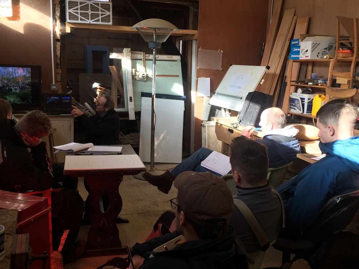 OakFrame's tweet image. Nice bit of learning going on last week at the training centre at Chelvey Oak Farm :) #TimberFrame #Training