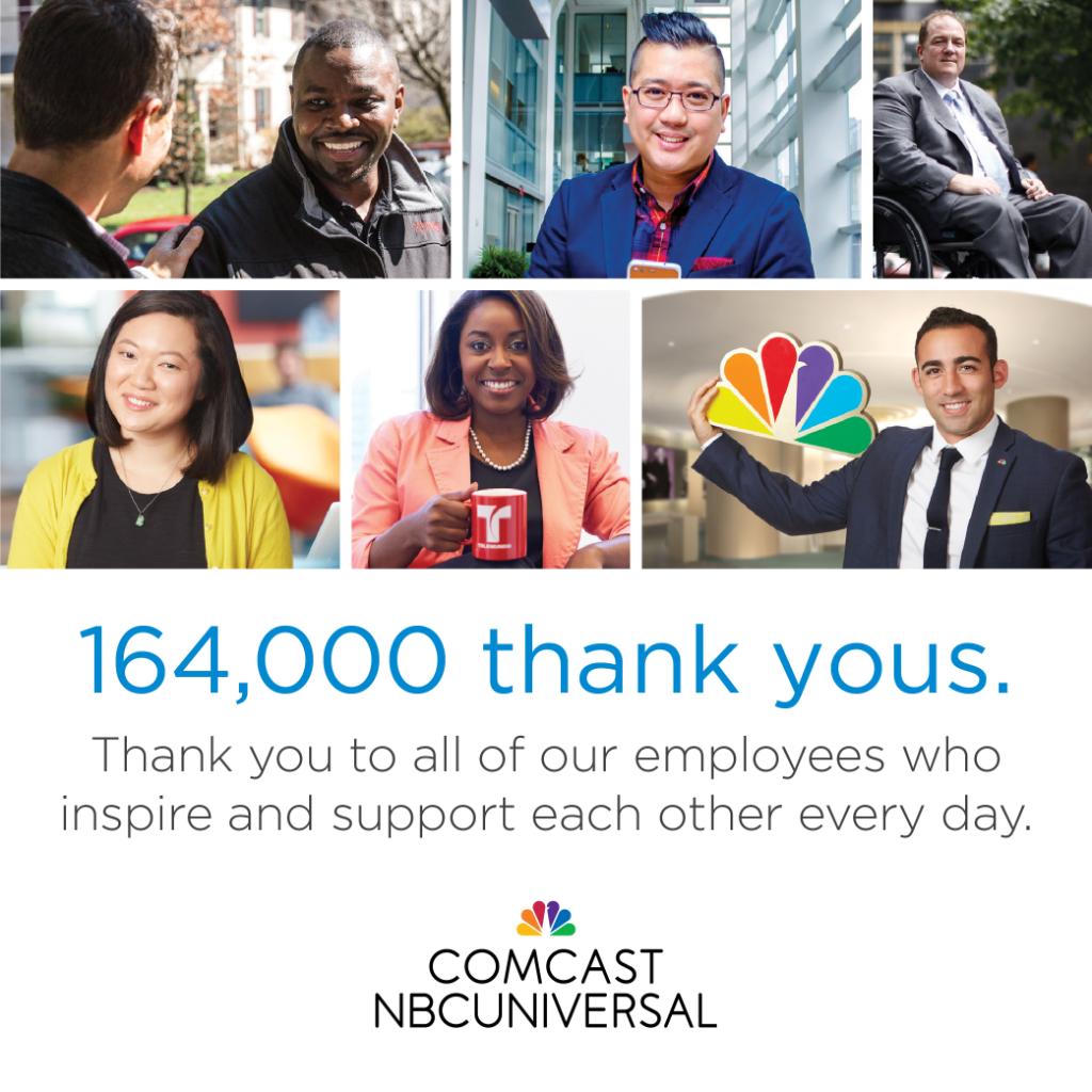comcastcareers's tweet photo. Comcast NBCUniversal is proud to be included in @FortuneMagazine’s Best Companies to Work For in 2018. Thank you to all of our employees who make Comcast a great place to work. #100BestCos #greatplacetowork https://t.co/9P043KA6xf