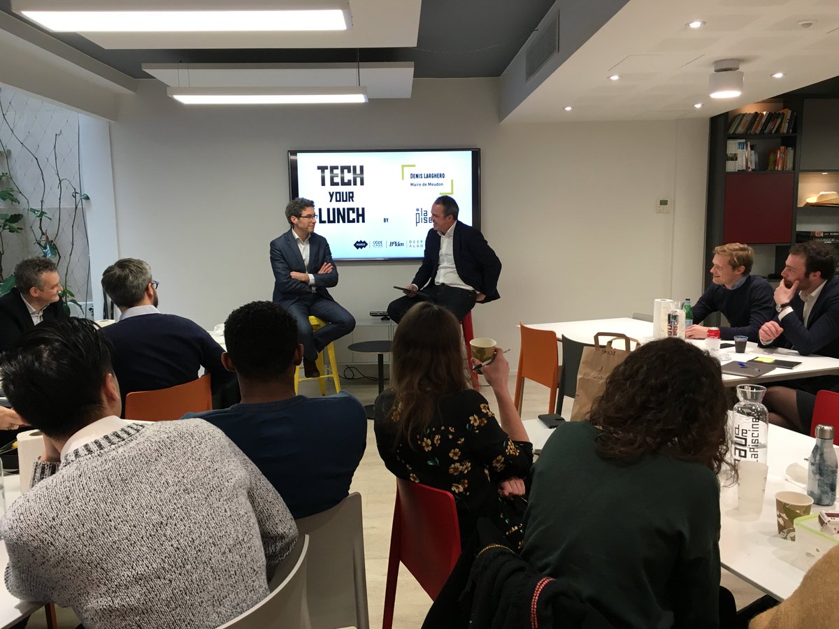 Merci à <a href="/dlarghero/">Denis Larghero</a>, Maire de Meudon, pour ce Tech Your Lunch hier midi sur la digitalisation d'une ville ! 😁 #TYL
