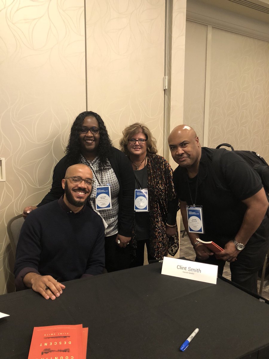 beachdreaming44's tweet photo. Dr Broiles, Gerald McDaniels and I with keynote speaker Clint Smith at the AP conference.  He was phenomenal! https://t.co/MK8JVM6kGI