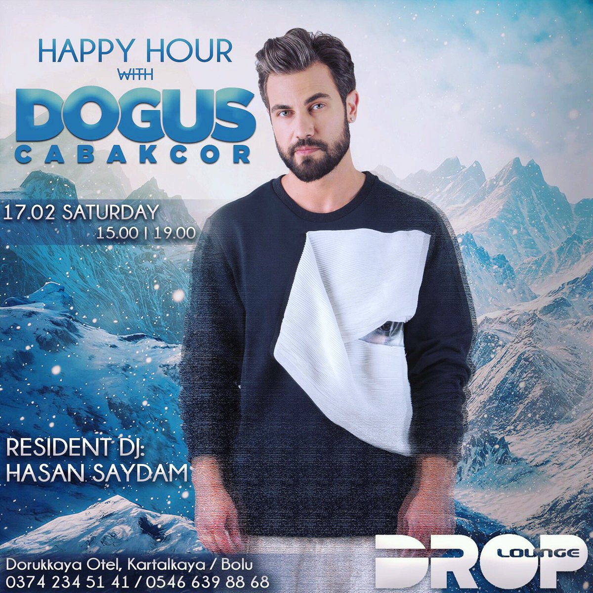 DogusCabakcor's tweet photo. #Kartalkaya’da parti icin gorus acik, tum sartlar musait 🔥🚨 #happyhour #droplounge https://t.co/Ms39b2tpFt