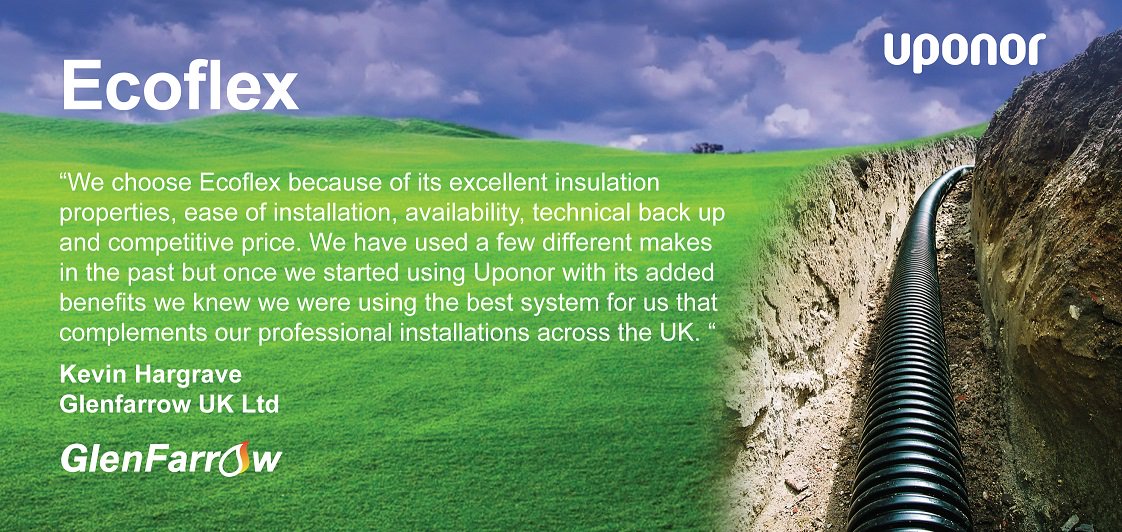 We are delighted to have assisted @GlenFarrowUK  over the last few years by supplying Ecoflex #preinsulatedpipes. Why not learn more about how we can assist you tinyurl.com/y72jqvcm