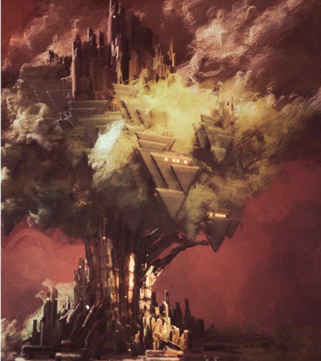 BubbleDreaming's tweet photo. I don't know about your thoughts on this. But I have a feeling the 3 themes in #DreamsPS4's story arte interwoven through one tree. Look how each theme has their own! One of them has a CITY on top of it? https://t.co/k8uLDzEh7e