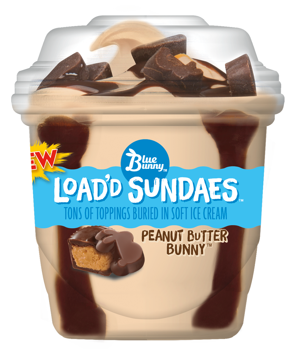 blue bunny turtle sundae ice cream
