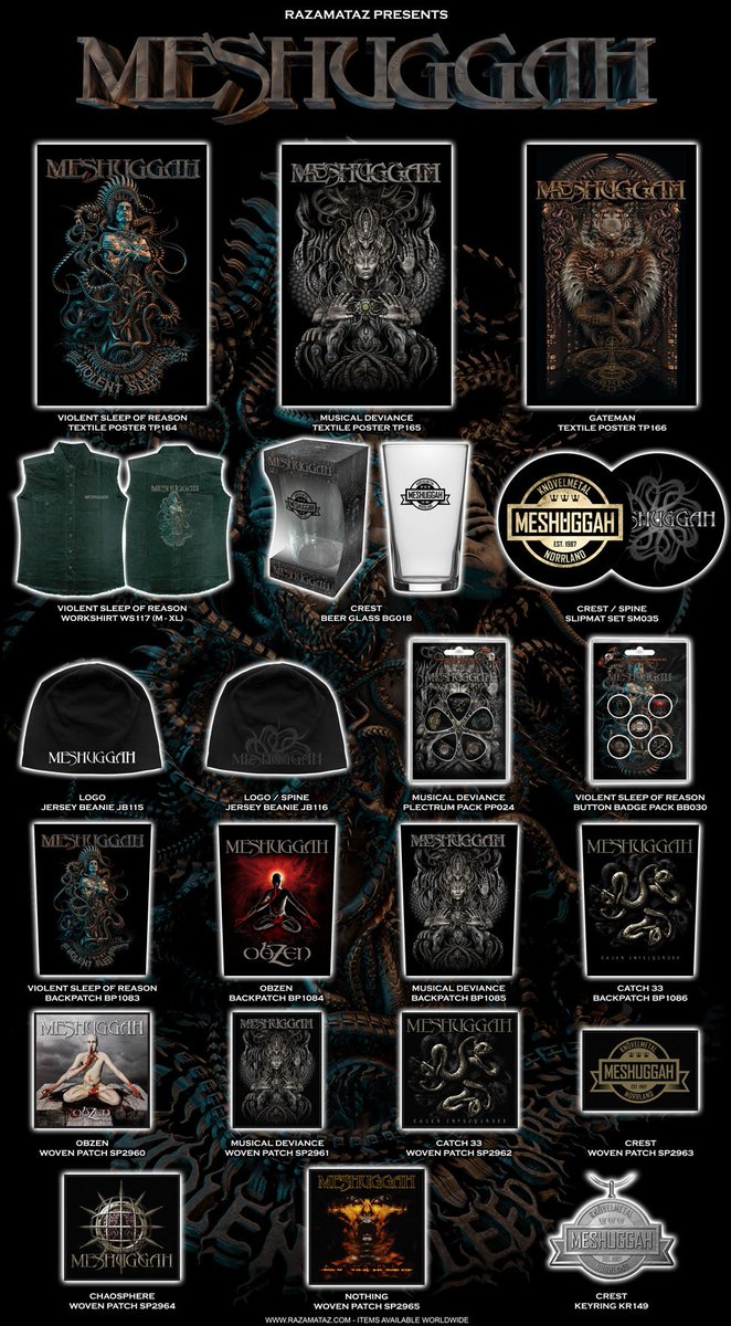 New Meshuggah merchandise coming soon