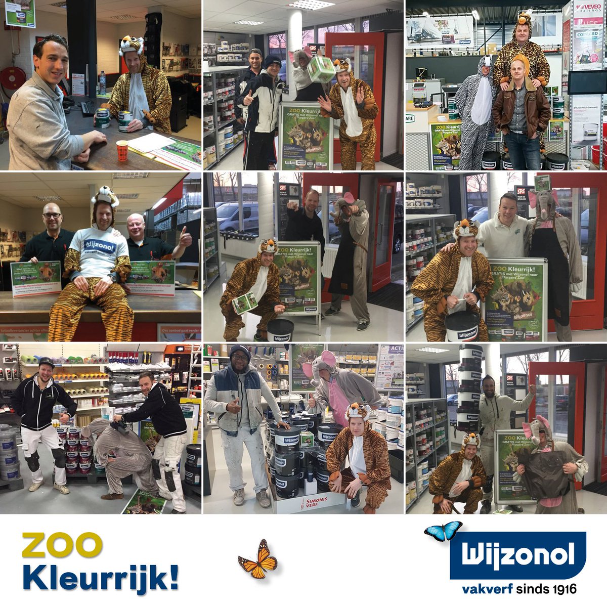 Wijzonol's tweet photo. De beestachtige foto's stromen binnen met de onesie actie! Ga beestachtig op de foto met één van de Wijzonol dieren bij de verfgrossier en maak ook kans op een gratis @burgerszoo gezinsjaarabonnement! #ZOOkleurrijk #Wijzonol

https://t.co/QM8NFc8h3N https://t.co/rJsYcbQk3t
