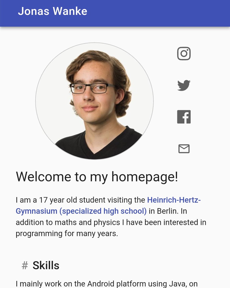 JonasWanke's tweet photo. I now have my own #homepage! Check it out at https://t.co/U3Z1NcVFco. More content will follow soon!     #website https://t.co/xYmwKkNv7j