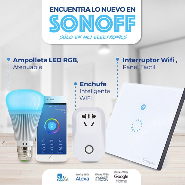 mcielectronics's tweet image. Transforma tu hogar en una casa inteligente junto a #Sonoff
Control de voz, eficiencia y ahorro de energía, son algunas de las opciones que tenemos para ti. 🏠⚙️🔧😁
Revisa todo en: mcielectronics.cl