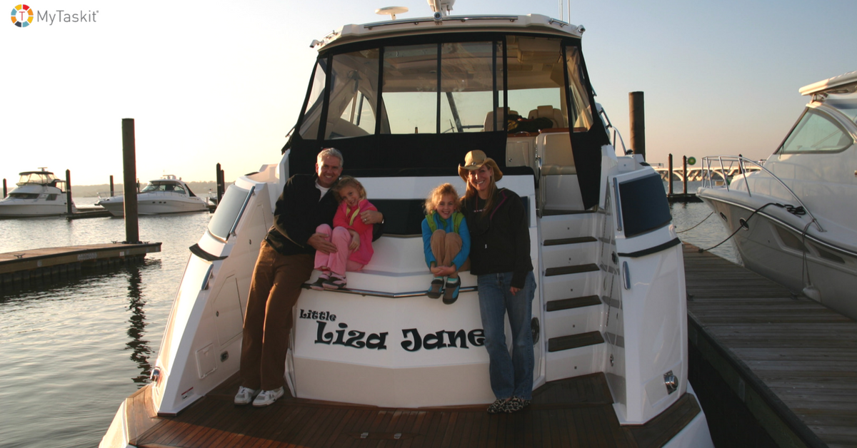 MyTaskitApp's tweet image. Downtime means they have less time to create memories like these. #boating #workcoordination hubs.ly/H09XtSk0