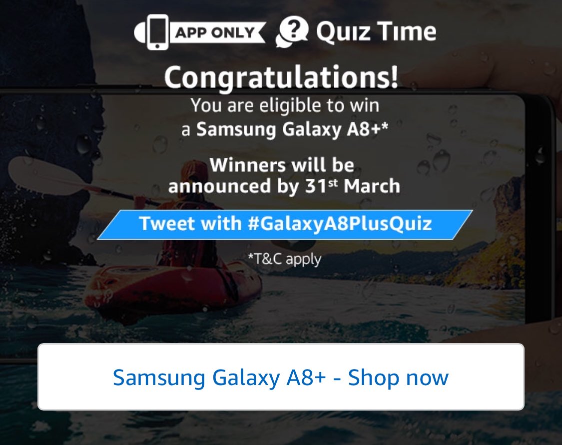 ruwaidaslam's tweet image. #GalaxyA8PlusQuiz 😊🧐😃