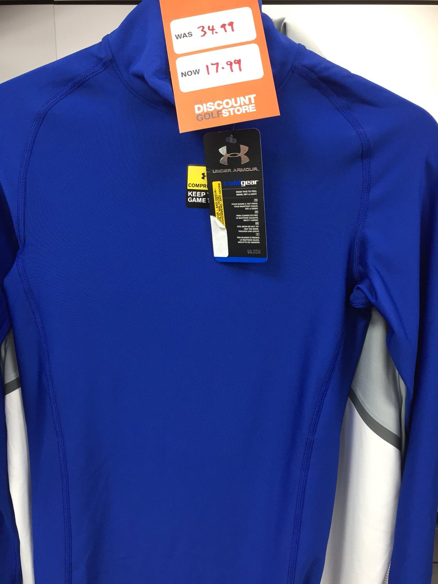 TheDiscountGolf's tweet photo. Under Armour compression tops 50% off Now £17.99 @addingtoncourt @CrownGolf #golfclearance https://t.co/AWRb62zjpe