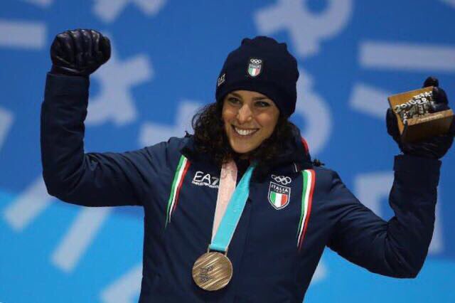 L’Italia vince il bronzo nel gigante femminile di #PyeongChang2018 grazie alla nostra <a href="/FedeBrignone/">Federica Brignone</a>, una grande prova, davvero, complimenti! #ItaliaTeam