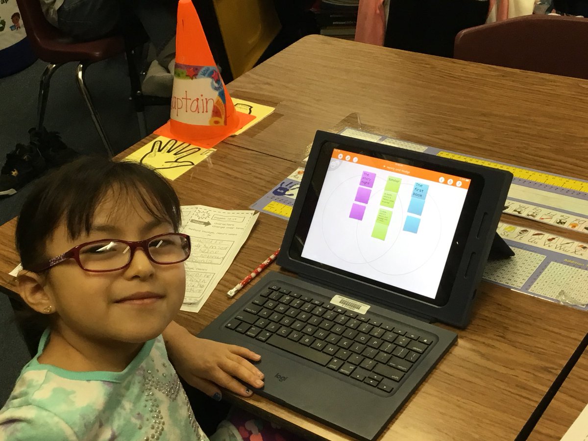 Martinez_2nd's tweet photo. S’s compare &amp; contrast Henry and Mudge stories using iBrainstorm app after studying each story. @HewittElem https://t.co/F868nwIzhp