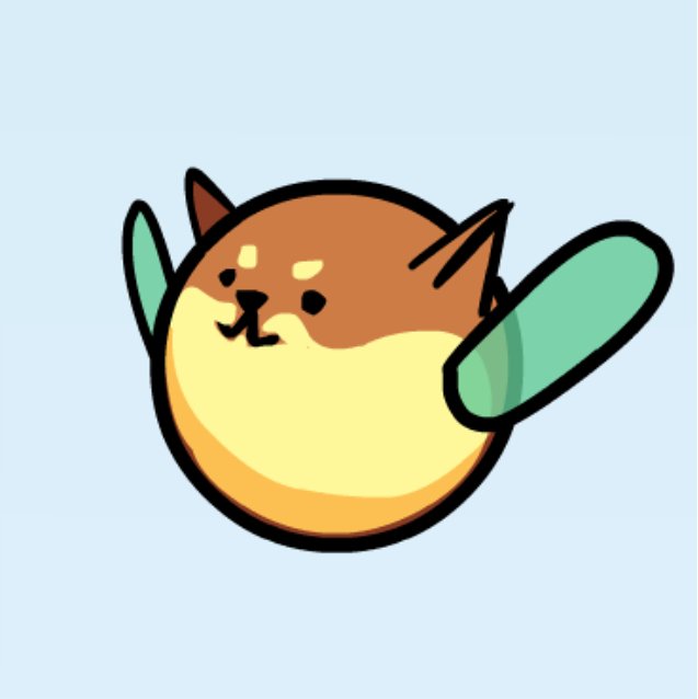 RedaDraws's tweet photo. A little painting of Fairy Doge a fluffy game character I made once for @AnyaEverdeen_AE 😊 https://t.co/zt61hIPRod