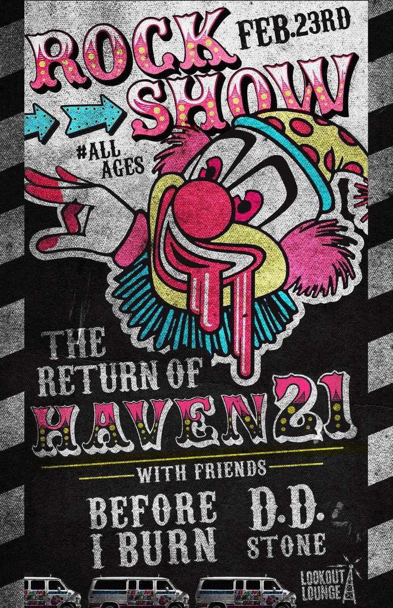 February 23rd it’s party time! We hit the <a href="/lookoutlounge/">Lookout Lounge</a> stage with the return of Haven21! #OEAAnominee