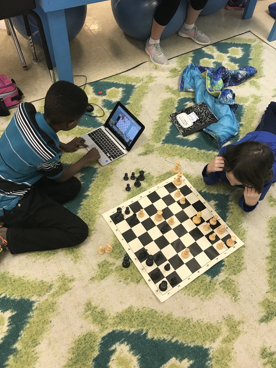 JillTeacher117's tweet photo. Having a Day of CHESS with my Mill Creek 4th graders.  #MCSLearn https://t.co/3xWvgL15GY
