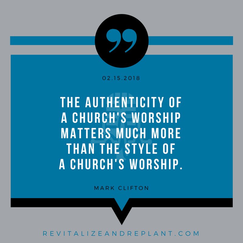 The authenticity of a church’s worship matters much more than the style of a church’s worship. bit.ly/2Bvyd4S