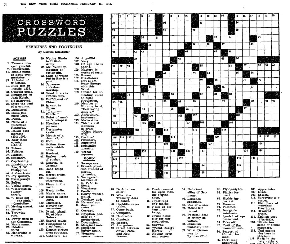 Times crossword