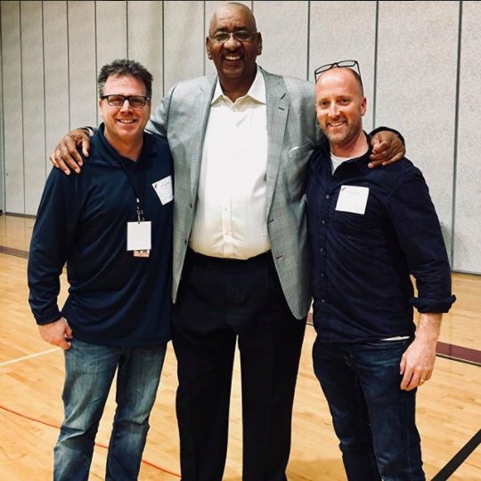 frontrunnerfilm's tweet photo. #TBT last week's amazingly inspiring shoot with #Basketball legend #GeorgeGervin. We're excited to shared the promo for his academy soon! 

#sanantonio #georgegervinacademy #frontrunnerfilms #VideoProduction #NonProfit #Charity #GeorgeGervinFoundation #OnlineVideo #CorporateVideo https://t.co/yJwZtjEmGN