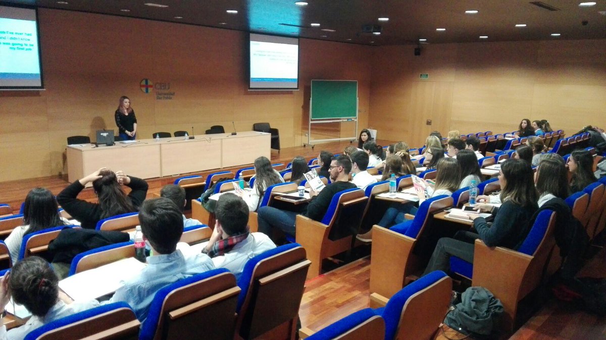 GrupoVaughan's tweet photo. Ya hemos empezado el curso #ElInglésComoLlaveAlEmpleo con los alumnos de Farmacia del CEU San Pablo. https://t.co/yFfqQQMbKI