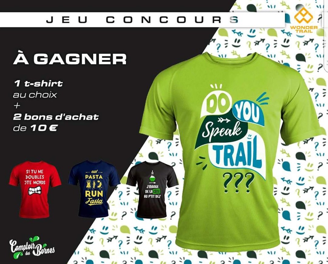 Wondertrail_fr's tweet photo. Pour gagner, rien de plus simple:
1) Likez la page Facebook Comptoir des bornes ,
2) Likez notre page Facebook WonderTrail,
3) Puis likez et partagez l'article.
4) N’hésitez pas à nous laisser un commentaire...
Bonne chance à tous!
#jeuconcours #wondertrail #comptoirdesbornes https://t.co/9x3fIGnM3d