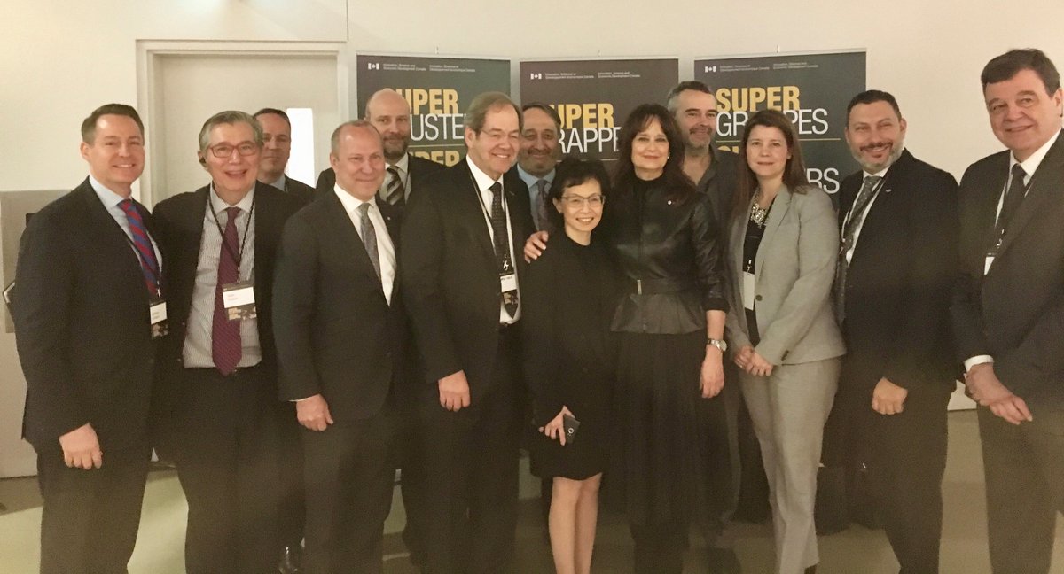 Félicitations à <a href="/AISupplyChain/">Rafael M</a> et au milieu des affaires qui s'est mobilisé de façon exceptionnelle autour de ce projet porteur. #superclusters #Supergrappes #polmtl #polqc #polcan #AI