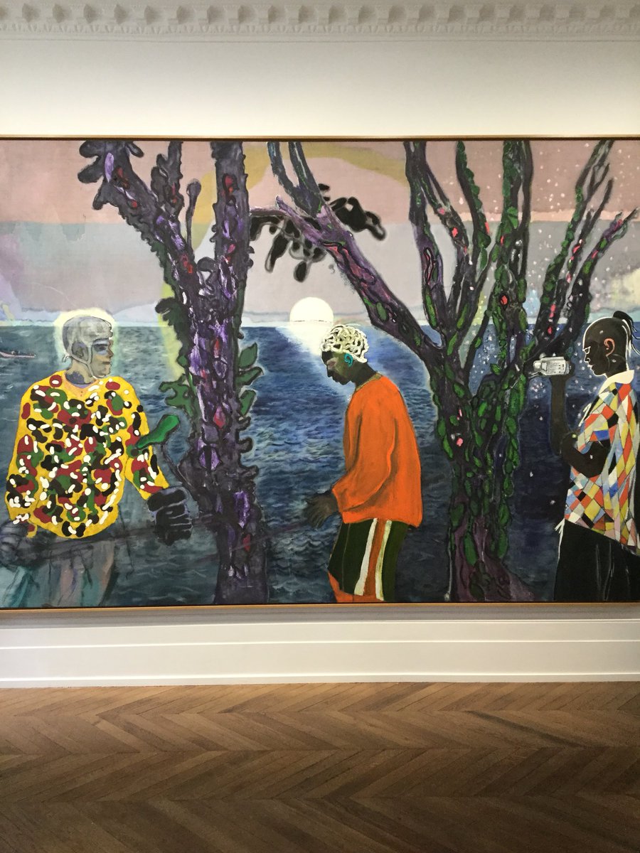 BusherJohn's tweet photo. Awesome new ‘Peter Doig’ work @_MichaelWerner_ Glad to have caught this before it closed... #painting #contemporarypainting #peterdoig #drawing #mixedmedia #mayfair #london #michaelwerner https://t.co/45Qn5mzBiQ