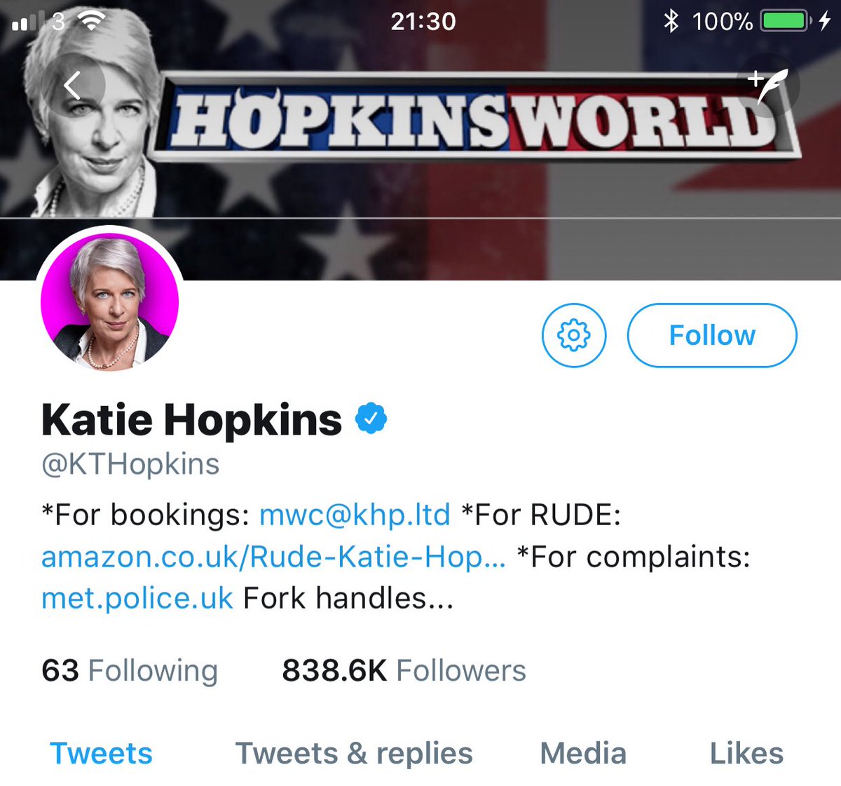 NHSMillion's tweet image. That moment when you realise that Katie Hopkins is closer to a million followers than us ☹️. Surely people care more about the NHS than her nonsense