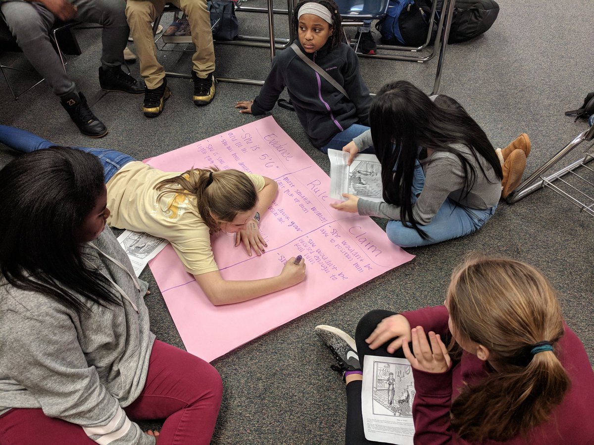 landers_ajhs's tweet photo. Today we used evidence, rules, and claims to solve a murder mystery! Did Queenie kill her husband, or was it just a tragic accident?? #AJHSonDean https://t.co/MIs3dbZuKM