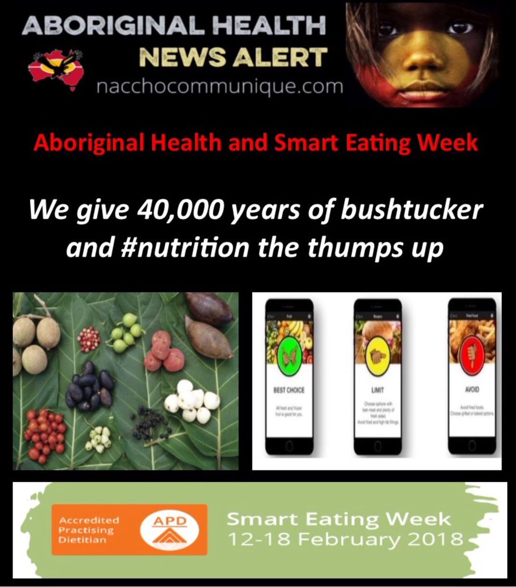 NACCHOAustralia's tweet image. NACCHO Aboriginal Health and #SmartEatingWeek 

We give 40,000 years of bushtucker and #nutrition the #thumpsup @IndigenousX @KenWyattMP 

Contributions from @Wuchopperen @NutritionAust #NATryFor5 #NATryFor5 @SandroDemaio @MenziesResearch @DAA_feed 

nacchocommunique.com/2018/02/16/nac…