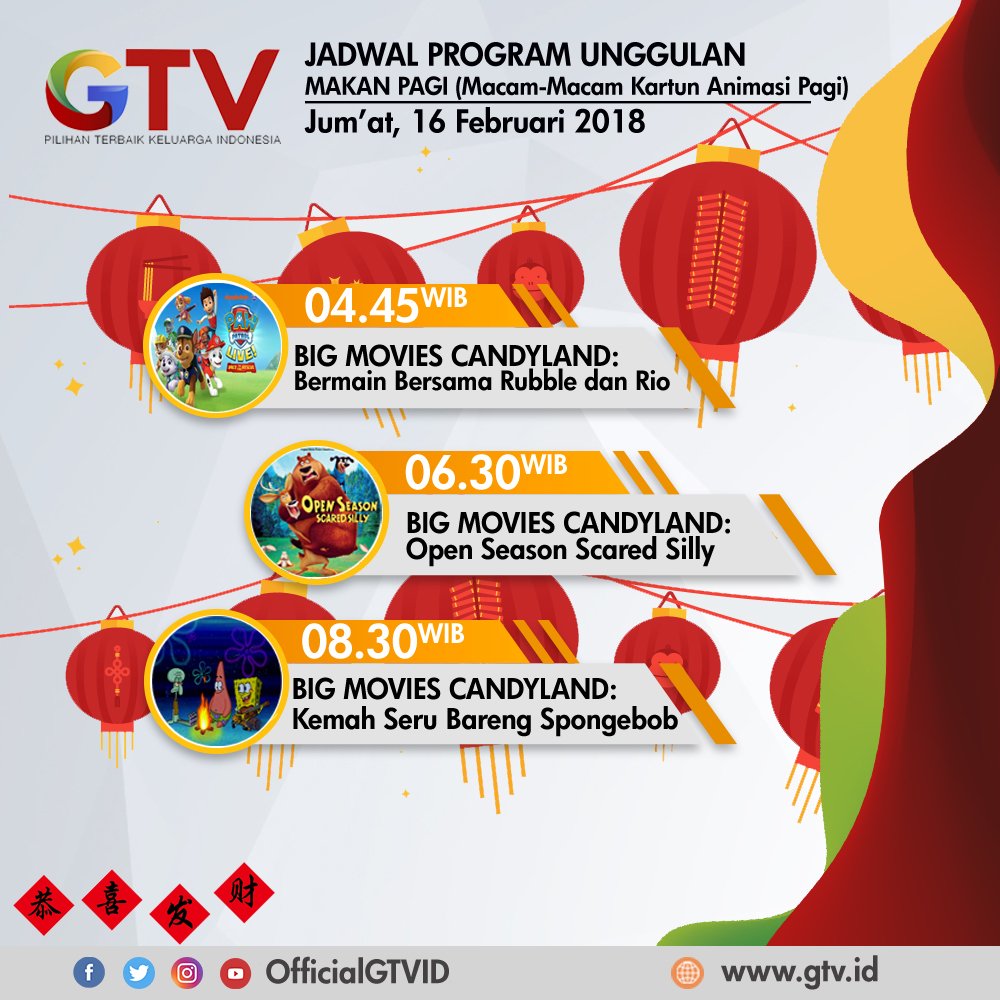 GTV Official On Twitter Selamat Merayakan Imlek Bagi Kamu Yang