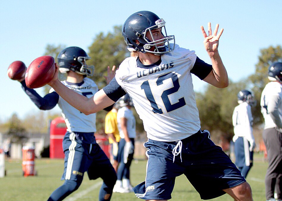 UCDfootball's tweet photo. The countdown is over. Hello Spring Ball! #AGScension #GoAgs https://t.co/GLBCk0vuh7