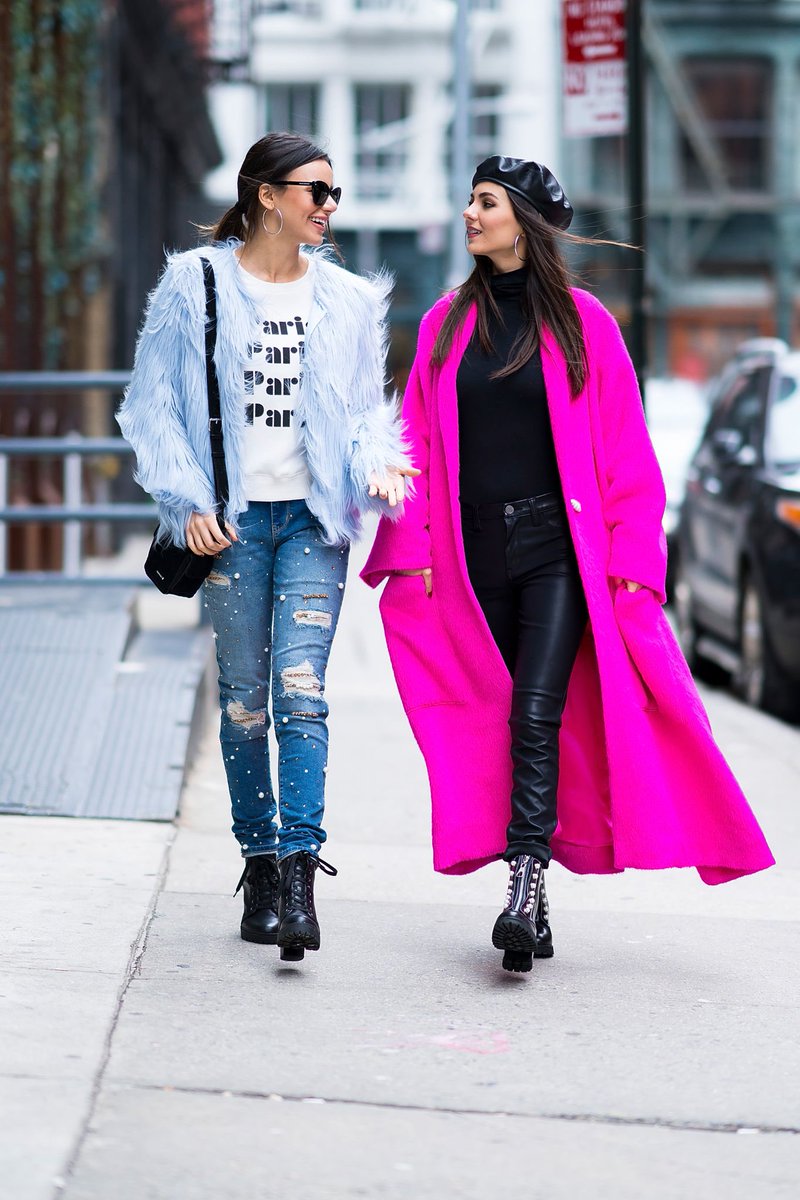 VictoriaJustice's tweet photo. Strollin’ in SoHo with my favorite girl, @themadisongrace during #NYFW https://t.co/O15S4CCWyp