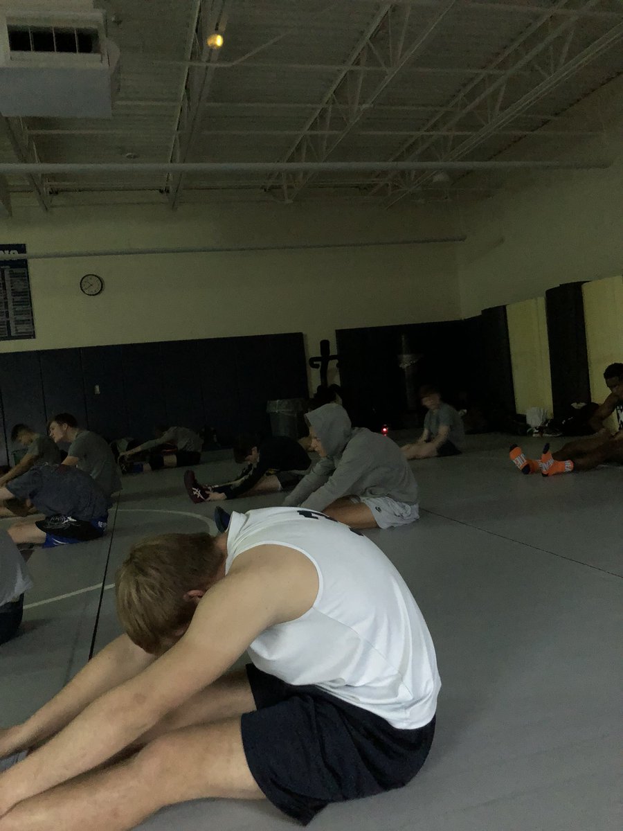 Getting a yoga session in to get the body and the mind right!