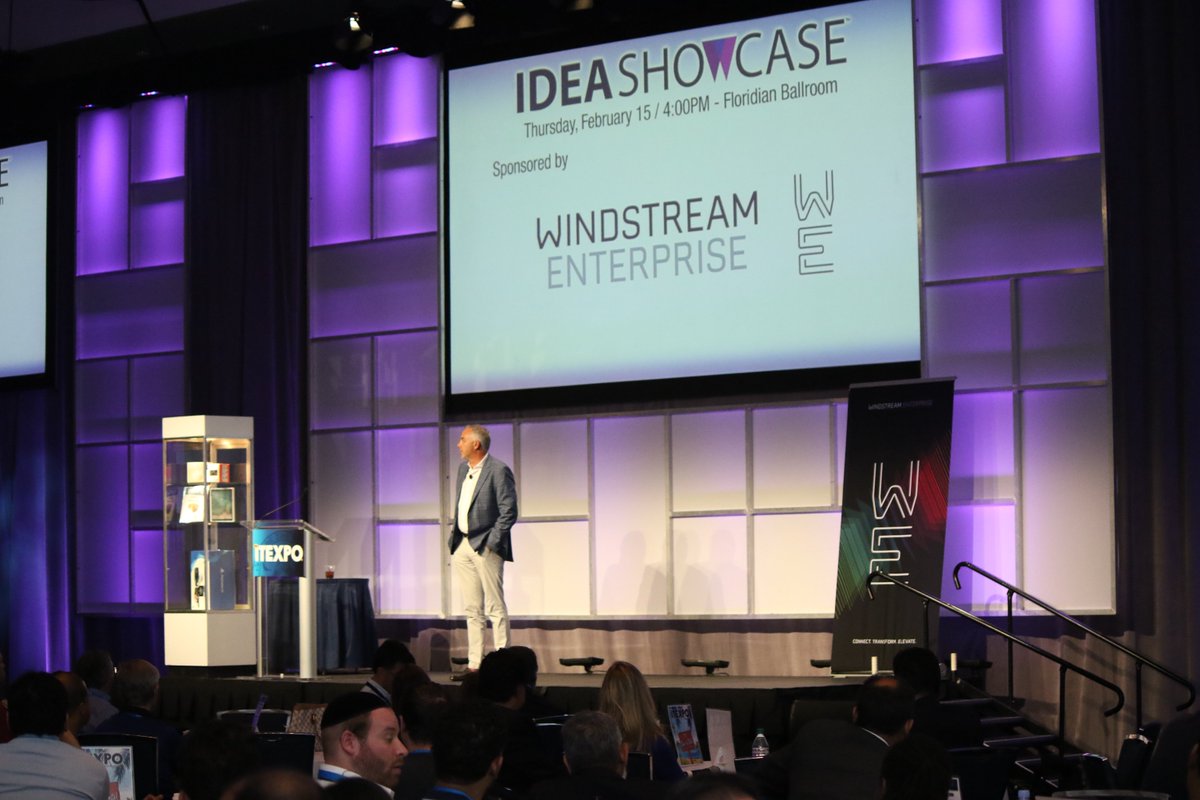 IDEA SHOWCASE IS STARTING! We can’t wait to see who wins!! Our sponsor @WindstreamBiz ’s  CMO Joe Harding takes the floor to set the stage for this #startup competition.

#RIDETHEWAVE #ITEXPO2018