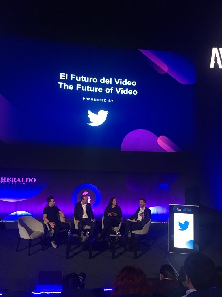 mooreryan's tweet photo. Honored to be joined by leaders of three of the world’s largest + most innovative brands at #AWLATAM to talk about the Future of Video. Huge thank you to our partners @selman1 @ClauContrerasC and @Desfronterizado for sharing your wisdom with us all! https://t.co/yJi8P5pRYR