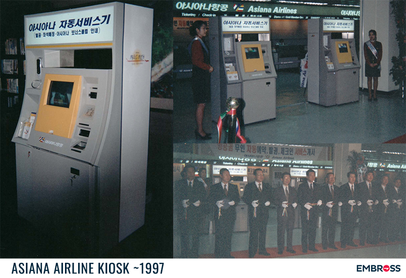 EmbrossKiosk's tweet photo. This week's Throwback Thursday #tbt is timely. Not only are the Winter Olympics on in South Korea at the moment, but 21 years ago exactly @Flyasiana Asiana Airlines launched their first airport kiosk! #embross #kiosk #asiana
https://t.co/zPuWR6JeFW https://t.co/9MBDYgydSM