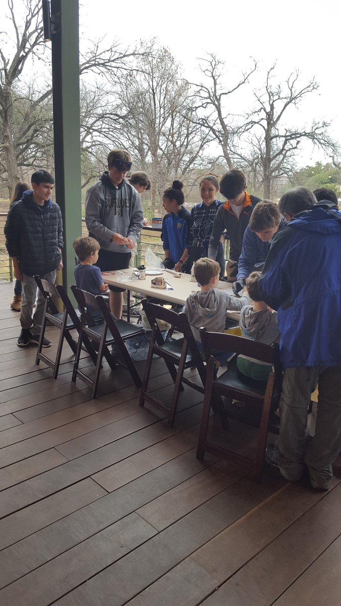AHHS Aerospace Science students working with future rocket scientists
