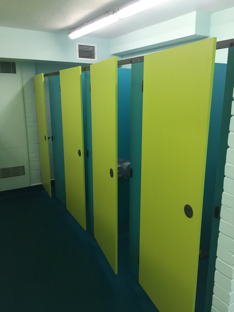 Dgbuilding's tweet photo. Something we don’t do every day. In 2015 we took on a swimming pool changing room refurbishment. Check out the final result. New floors, cubicals, lighting and much more. #swimming #changingroom #refurbishment https://t.co/ddp70ZE41j