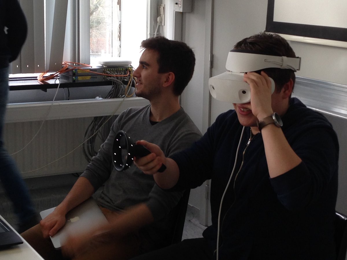 martine_va's tweet photo. virtual reality, BotRetreat, Artificial  Intelligence &amp; machine Learning, React Native een greep uit het aanbod van de trajectweek @HoGentFBO Thx to @Realdolmen @providit @QueasoSystems @XploreGroup @AGInsurancePR @involved_it @filip_desutter https://t.co/70UjxqGENB