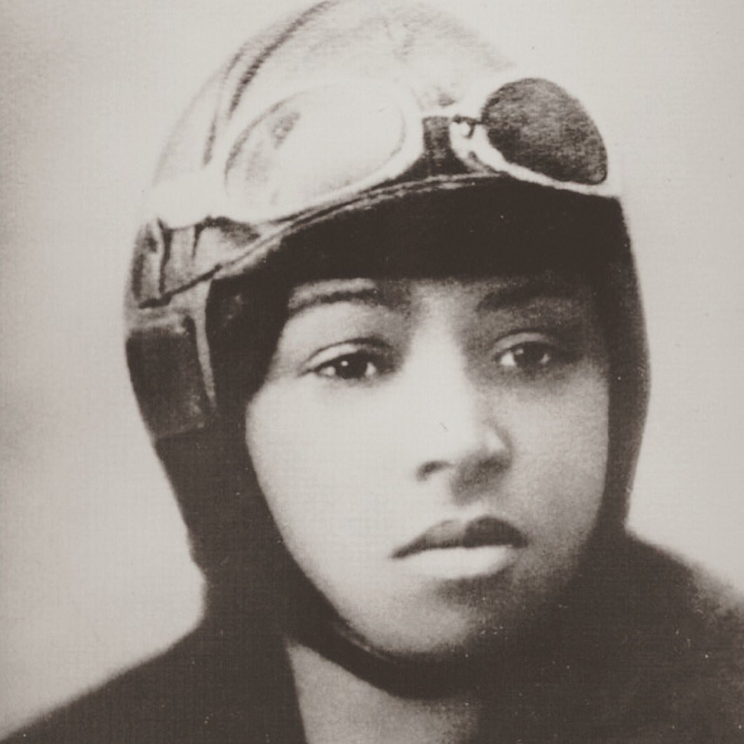 #blackhistorymoment ##easternarealinks Bessie Coleman, (Jan.26, 1892 -Apr.30, 1926) the first licensed African American and Native American Female Pilot.